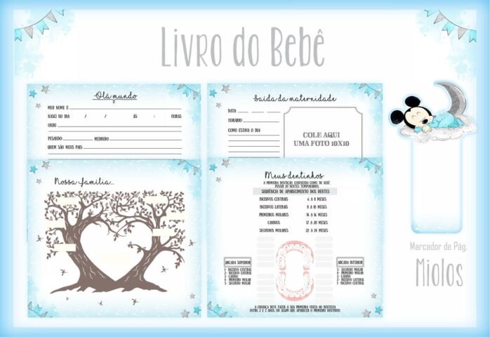 Livro do Bebê Mickey Baby