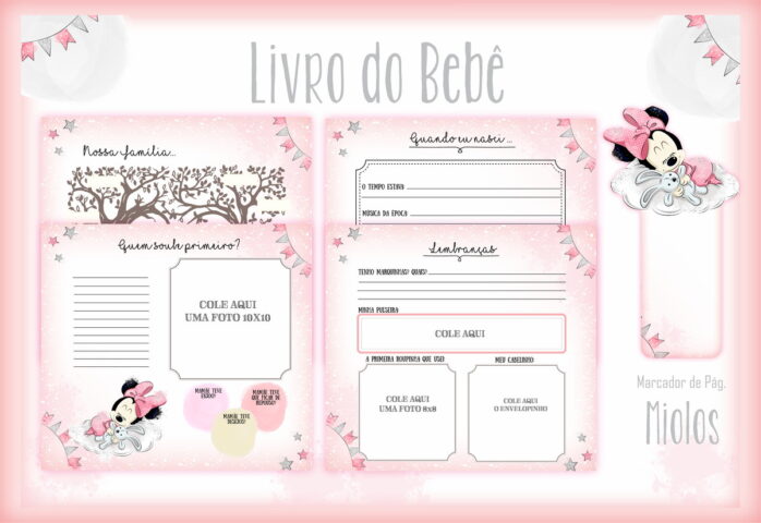 Livro do Bebê Minie Baby