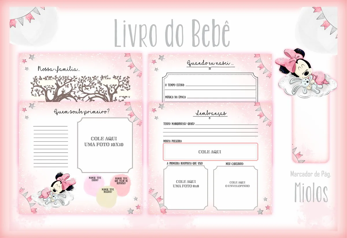 Livro do Bebê Minie Baby 2 Livro do Bebê Minie Baby