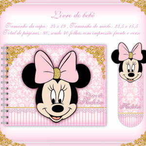 Livro do Bebê Minie Rosa