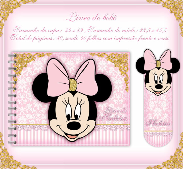 Livro do Bebê Minie Rosa