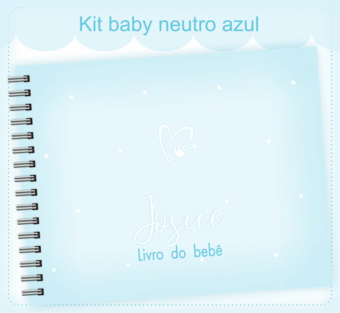Livro do Bebê Neutro Azul Claro Menino
