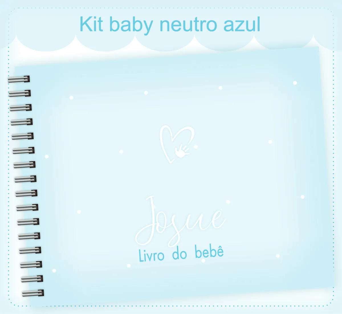 Livro do Bebê Neutro Azul Claro Menino