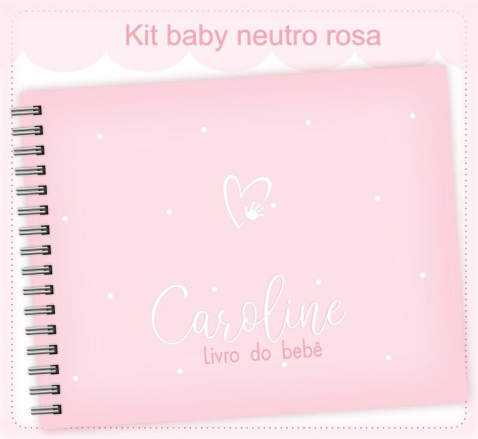 Livro do Bebê Neutro Rosa