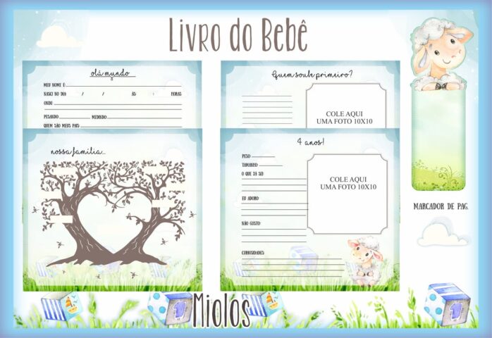 Livro do Bebê Ovelha Menino