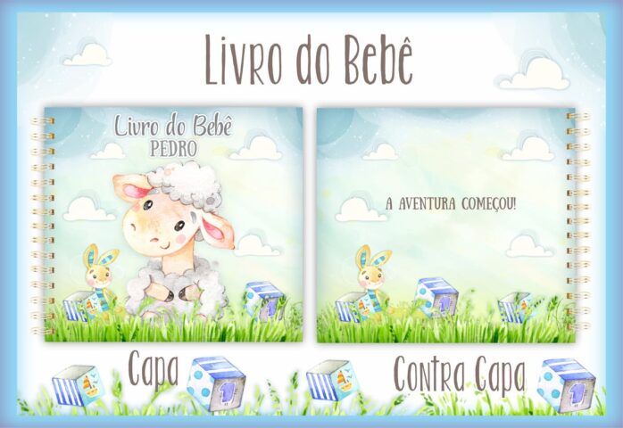 Livro do Bebê Ovelha Menino