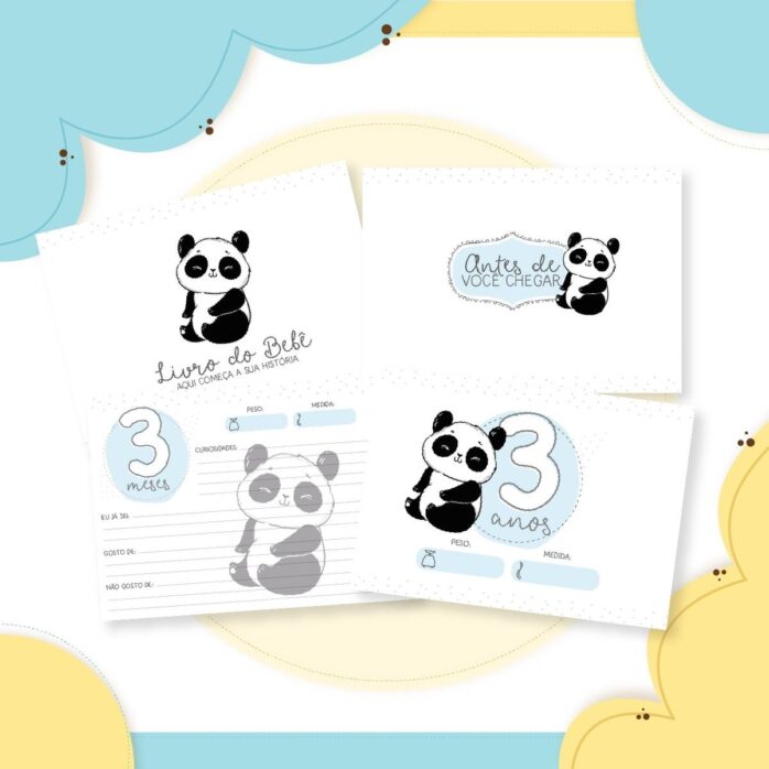 Livro do Bebê Panda Menino