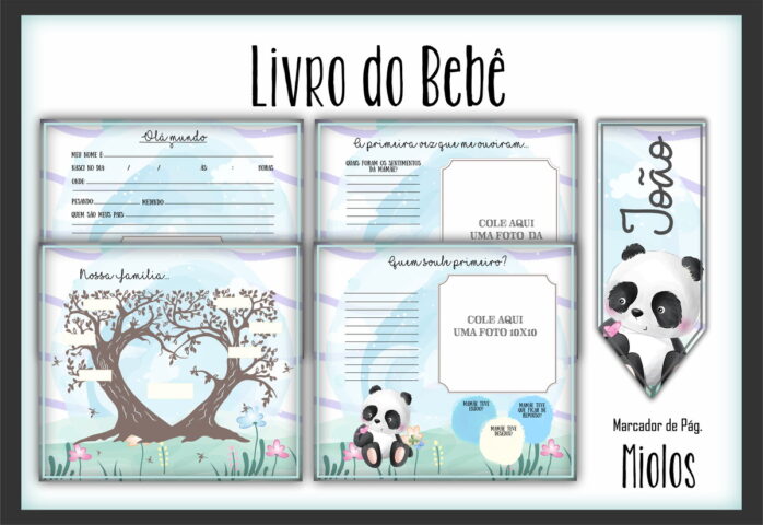 Livro do Bebê Pandinha Aquarela