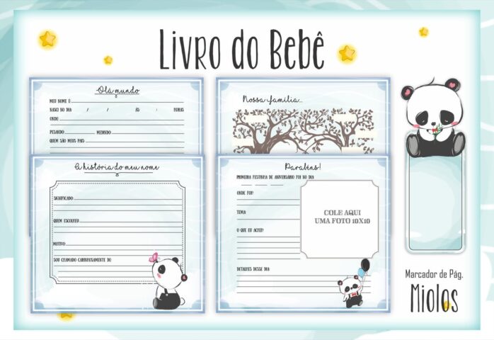 Livro do Bebê Pandinha Menino