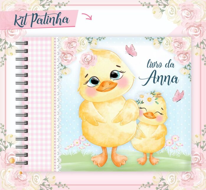 Livro Do Bebê Patinha Menina