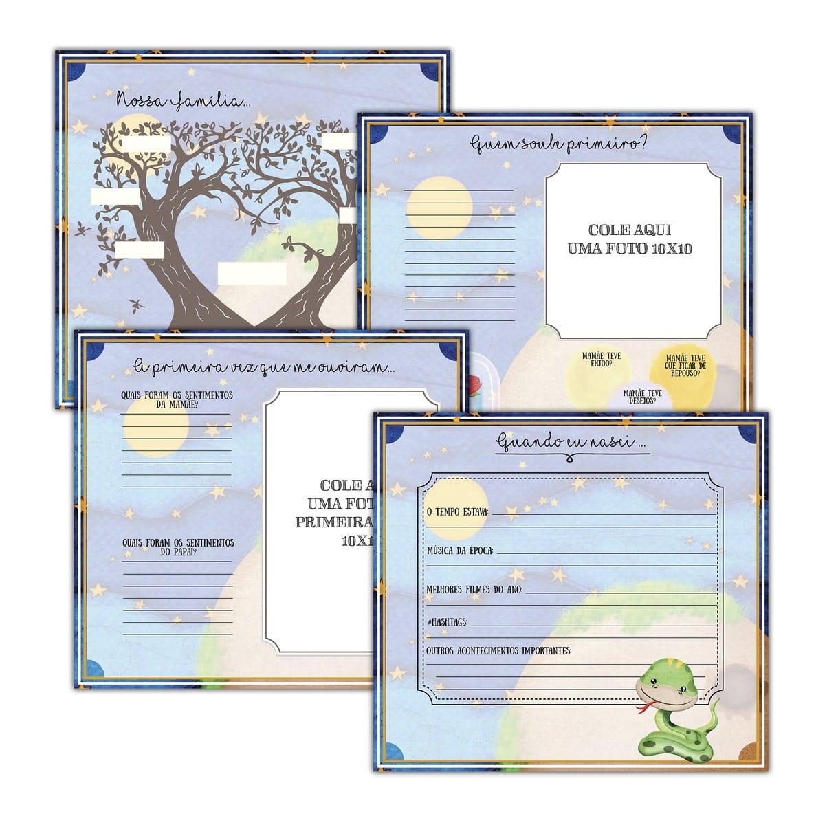 Livro do Bebê Pequeno Príncipe Digital Personalizável 2 Livro do Bebê Pequeno Príncipe Digital Personalizável