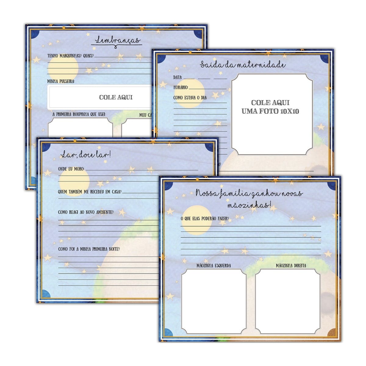 Livro do Bebê Pequeno Príncipe Digital Personalizável 3 Livro do Bebê Pequeno Príncipe Digital Personalizável