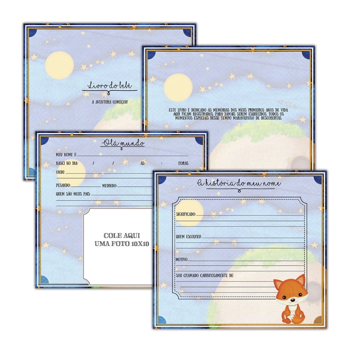 Livro do Bebê Pequeno Príncipe Digital Personalizável 5 Livro do Bebê Pequeno Príncipe Digital Personalizável