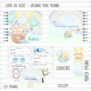 Livro do Bebê Pooh Menino
