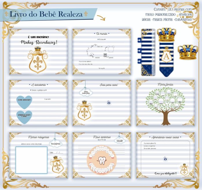 Livro Do Bebê Realeza Menino