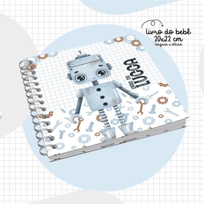 Livro do Bebê Robô Menino