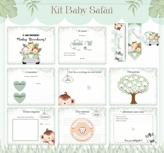 Livro do Bebê Safari Baby Menino