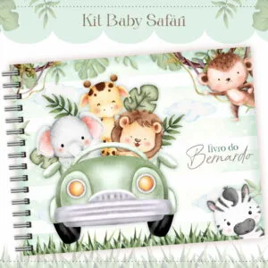 Livro do Bebê Safari Baby Menino 6 Livro do Bebê Safari Baby Menino