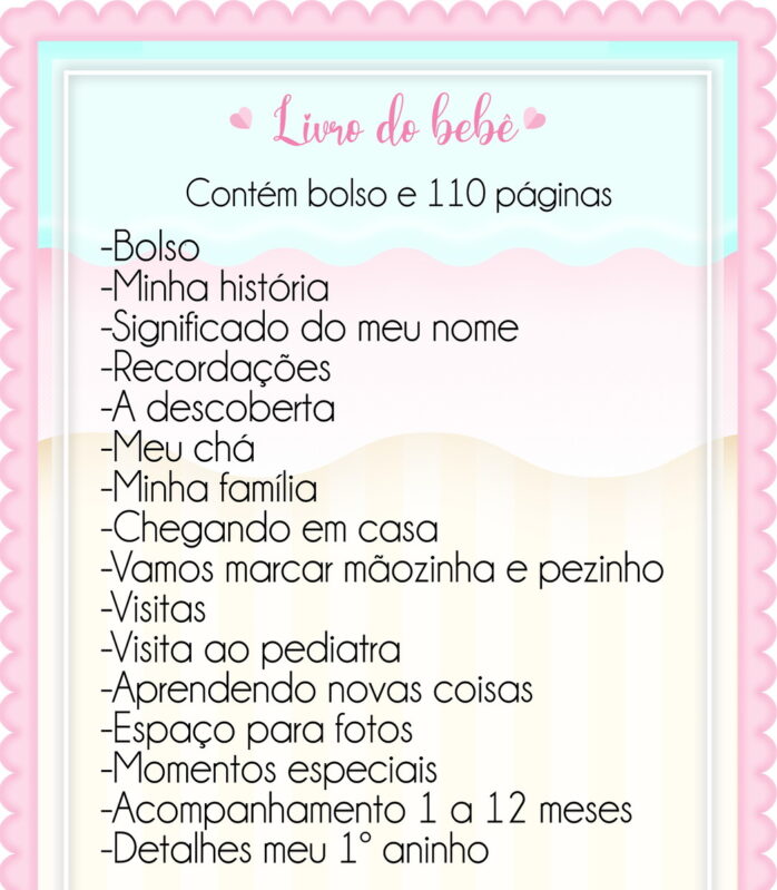 Livro do Bebê Safari Rosa Menina
