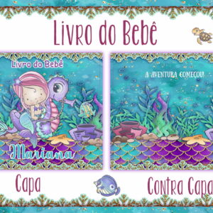 Livro do Bebê Sereia Cute