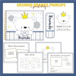 Livro do Bebê Ursinho Branco