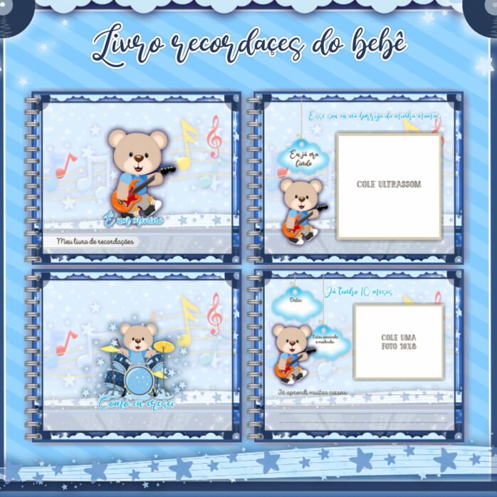 Livro do Bebê Ursinho Rock