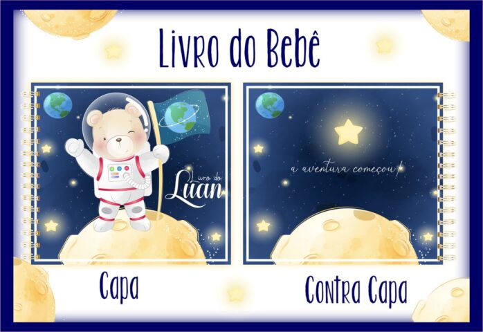 Livro do Bebê Urso Astronauta