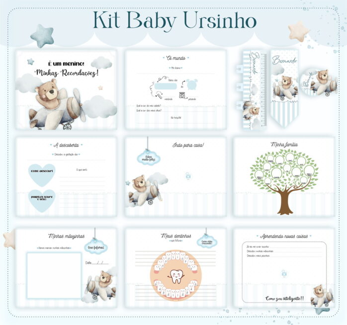 Livro do Bebê Urso Baby Menino