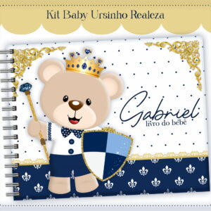 Livro do Bebê Urso Realeza Menino