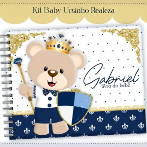 Livro do Bebê Urso Realeza Menino
