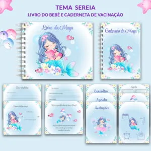 Livro e Caderneta Sereia Baby 6 Livro e Caderneta Sereia Baby