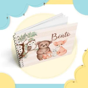 Livro Mêsversário Animais Menino 9 Livro Mêsversário Animais Menino