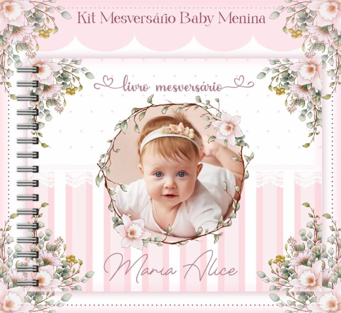 Livro Mesversário Baby Menina