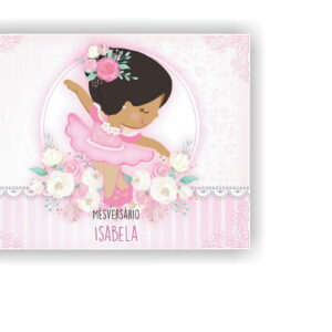 Livro Mesversário Bailarina Digital para Imprimir 7 Livro Mesversário Bailarina Digital para Imprimir