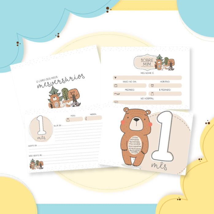 Livro Mêsversário Bosque Menino