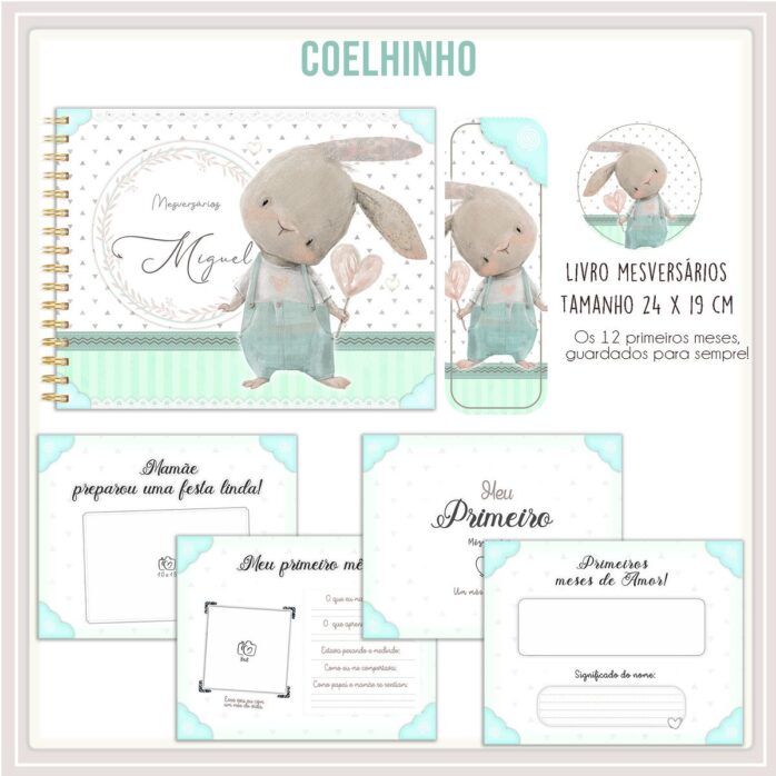 Livro Mesversário Coelhinho