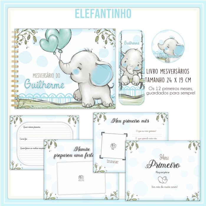 Livro Mesversário Elefantinho