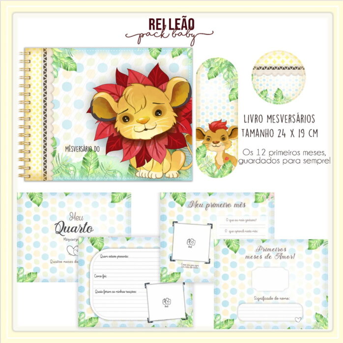 Livro Mesversário Rei Leão