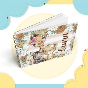 Livro Mêsversário Safari Menina 11 Livro Mêsversário Safari Menina