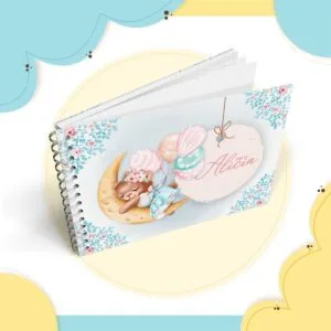 Livro Mêsversário Ursinha Aquarela 4 Livro Mêsversário Ursinha Aquarela
