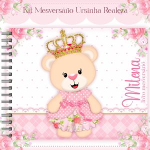 Livro Mesversário Ursinha Realeza