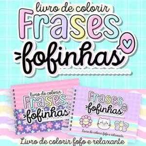 Livro PDF de Colorir: Frases Fofinhas para Relaxar