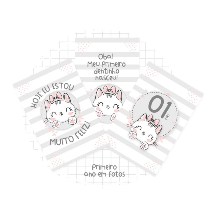 Livro Primeiro Ano em Fotos Gatinha
