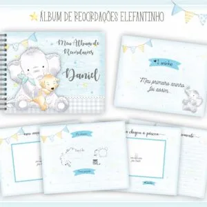 Livro Recordações Bebê Elefantinho