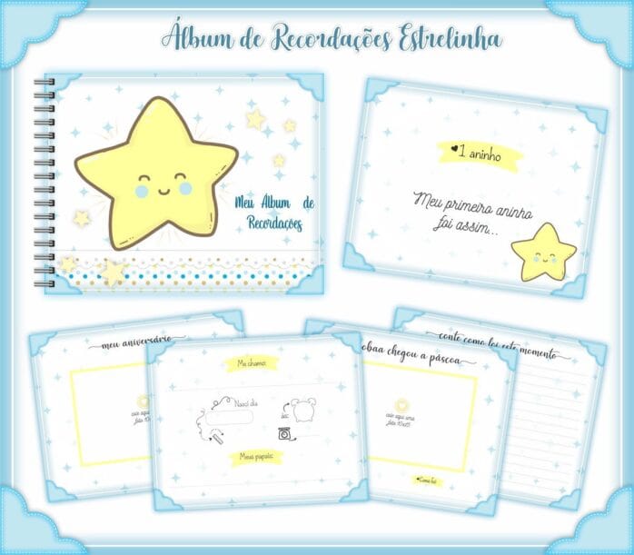 Livro Recordações Bebê Estrelinha Menina