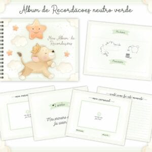 Livro Recordações Bebê leão