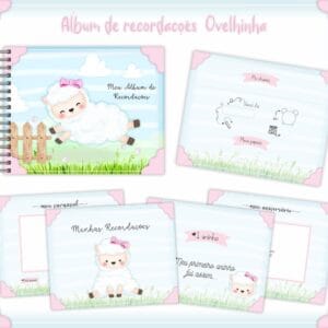 Livro Recordações Bebê Ovelhinha Menina