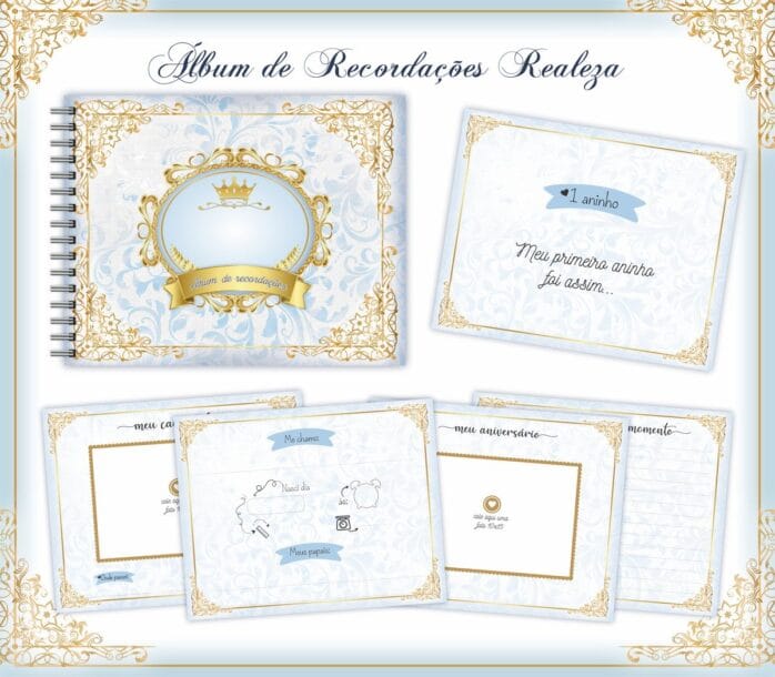 Livro Recordações Bebê Realeza