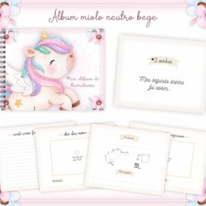 Livro Recordações Bebê Unicórnio