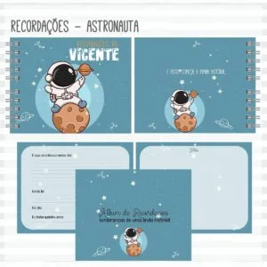 Livro Recordações do Bebê Astronauta 12 Livro Recordações do Bebê Astronauta